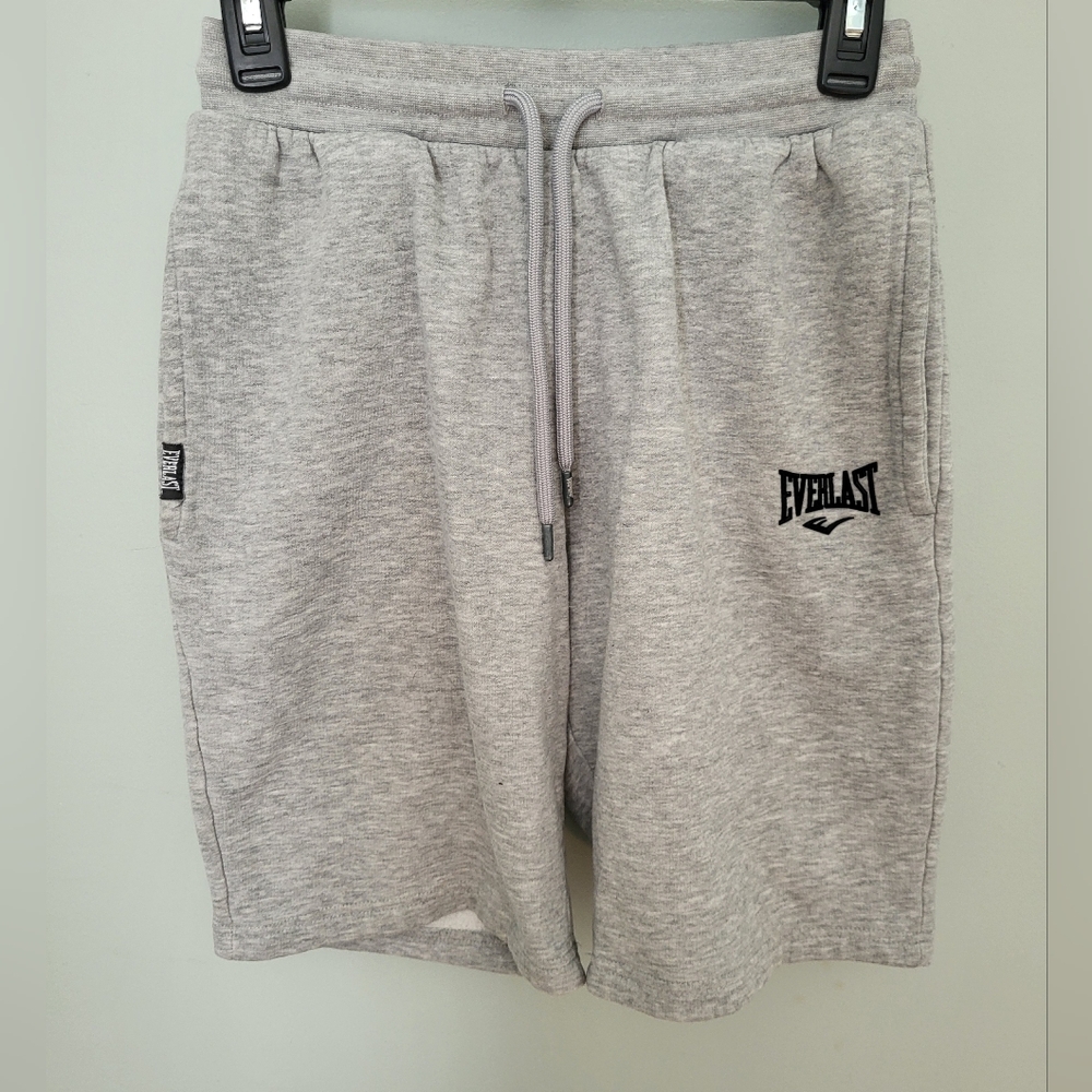 Everlast Men Small Boxing Training Gym‎ Lounge Shorts Gray Pockets Drawstring